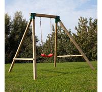 Structure en bois de pin avec siège simple pour jeu de balançoire