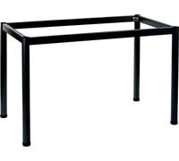 Structure en métal avec pied rond, NY-A057/O, diamètre du pied 5 cm, dimensions 136x66x72,5 cm, noir