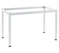 Structure en métal avec pied rond, NY-A057/O, diamètre du pied 5 cm, dimensions 66x66x72,5 cm, blanc
