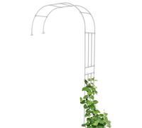 Structure murale semi-arquée, arche de jardin, treillis, tonnelle de jardin pour plantes grimpantes, roses, pergola, tonnelle, 1,8 x 2,9 m, 1,8 x 2,9 m, 2,9 x 2,9 m, 2,9 x 2,9 m (blanc, 1,8 x 2,4 x