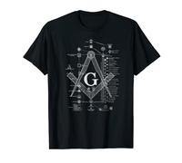 Structure of Maçonnerie - Tableau détaillé des francs-maçons T-Shirt