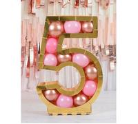 Structure pour ballons - Chaks - Chiffre 2 - 63,5cm - Personnalisable - Carton et film plastique
