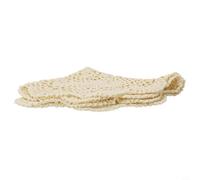 Structure pour table de salle à manger, café, machine à café, dentelle faite à la main, décoration florale ronde en coton - Napperon vintage au crochet ajouré, nappe lavable pour la maison, 40 cm de