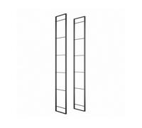 Structures pour étagères Emuca - Jeu de Lader - Hauteur 1790mm - Acier - Peint en noir