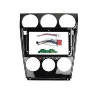 Structures Tableaux Bord Façade Voiture 9 Pouces pour Mazda 6 2004-2015 Panneau Stéréo Tableau Bord Cadre Double DIN Climatisation Intégrée Câble d'alimentation Canbus(Frame Cable canbus)