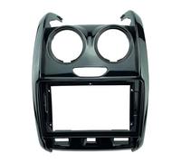 Structures Tableaux Bord Kit De Façade en Plastique pour Autoradio 2 DIN 9 Pouces avec DVD GPS Et MP5 Compatible pour Renault pour Duster 2014-2018