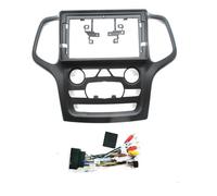 Structures Tableaux Bord pour Jeep pour Grand Cherokee 2014 2015-2017 Façade D'autoradio 9 Pouces Android Stéréo Cadre Lecteur 2 DIN Panneau Garniture Tableau Bord(Low-End an CANBUS)