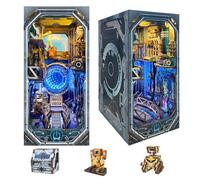 STRUCWOOD Cyberpunk - Kit de maison de poupée 3D en bois avec décoration futuriste LED, décoration d'intérieur pour anniversaire, Noël, pour adolescents et adultes - Époque planétaire (SQ-27)