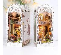 STRUCWOOD Island Holiday Book Nook - Kits miniatures pour adultes - Casse-tête en bois pour anniversaire et Noël (support de livre de jardin)