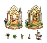 STRUCWOOD Kit de construction de maison miniature 3D à faire soi-même pour adultes - Décoration d'intérieur romantique européenne classique - Cadeau pour adolescents et famille - Dreamland Floral
