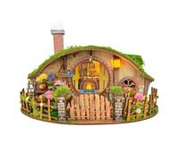 STRUCWOOD Kit de Construction de Maison Miniature à Faire soi-même - Mini Maison enchanteresse forestière avec LED, Puzzles 3D en Bois, boîte à aveugles, kit de Maison de poupée, Cadeau pour Adultes