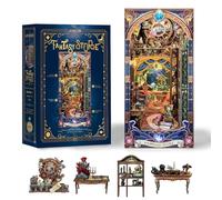 STRUCWOOD Kit DIY Book Nook - Puzzle 3D en bois à faire soi-même - Maison miniature pour décoration d'étagère de bibliothèque, coin de livre fantastique pour adultes, un cadeau de puzzle parfait pour