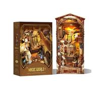 STRUCWOOD Livre Nook pour décoration d'étagère - Puzzle 3D en bois pour adultes - Kit d'architecture de livre fantastique pour coin de livre - Modèle de décoration de bureau - Jouet cadeau