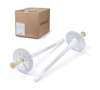 STRÜBER Cheville d'isolation à frapper avec clou plastique (Ø8 x 195 mm / 200 pcs) - Chevilles isolante pour ITE - Chevilles de fixation de panneaux isolants - ETA