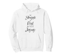 Struggle is Real Jesus Christian Women Verse de la Bible Prière Lire Sweat à Capuche