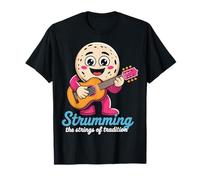 Strumming The Strings of Tradition Guitar Design T-Shirt