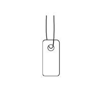 Herma strung marking tags 7x15mm with white string 1000 pcs. (6931)