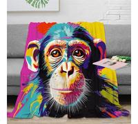 Strunt Singe Couvertures Et Plaids Pop Art Imprimé Doux en Molleton en Peluche Couverture Bureau Pause Couverture Famille Canapé Lit Couverture 60x80inch(150x200cm)