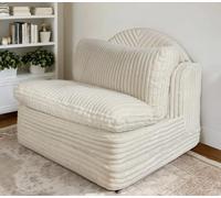 strusery Canapé lit Convertible Double Pliable sans os avec Grand Coussin de Dossier, canapé modulable en Fourrure de Lapin pour Salon et Chambre à Coucher