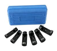 Strut Nut Socket Set - CR-MO 6Pcs 16-24mm 1/2in Drive | High-Hardness Shock Absorber Removal Kit | Suspension Repair Tool With Storage Case For Mechanics And DIYers