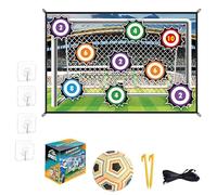 Stryka Skillzone - Jeu de précision de Football, buts Pliables en Flanelle for intérieur/extérieur, avec 1 Ballon, développe la Coordination œil-Main(Yellow,150 * 100cm-b)