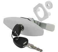 STS Push Lock Ellipse Grand verrou à rabat Blanc (couleur 249F) pour par exemple caravane camping-car caravane bateau