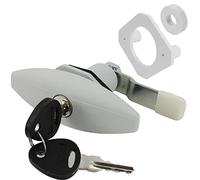 STS Push Lock Ellipse Grand verrou à rabat Blanc (couleur FIAT Bianco) pour caravane