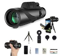 Stscope360 Monocular, Stethoscope 360 Monoculaire, 80X100 HD Telescope Monoculaire, Télescope à grossissement 10X avec trépied pour l'observation des Oiseaux, Sports et Voyages