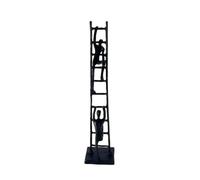 STSFXIF Sculpture en Alliage Figures Humaines Échelle Épuré Ornement Table Base Stable Encombrer pr Bureau, Entrée, Espace Détente Lecture, M 7cmx10cmx30cm
