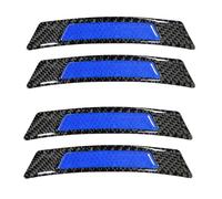 STtaoAA Autocollant Réfléchissant en Fibre De Carbone pour Daewoo Matiz 1998-2000 M100, Bandes De Sécurité Haute Visibilité Nuit, Protection Anti Collision Voiture Trim,Blue