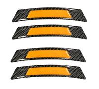 STtaoAA Autocollant Réfléchissant en Fibre De Carbone pour Daewoo Rezzo 2000-2006 F600, Bandes De Sécurité Haute Visibilité Nuit, Protection Anti Collision Voiture Trim,Yellow