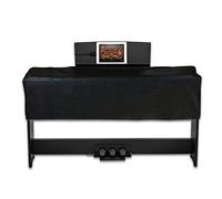 STTC Housse de Protection pour Clavier Piano 88 Touches, Protection en Cuir PU Couverture Anti-poussière de Piano Electronique avec Ouverture de Bibliothèque,Noir