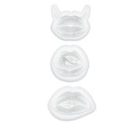 Sttejlbho 3 Pièces Lèvres Résine Moule Résine Art Moules Ornement Silicone UV Époxy Moulage Moules B