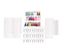 Sttejlbho Sublimation Keychain Blanks Bulk 120Pcs Keychain Blanks Set avec Rectangle Sublimation Blanks, pour DIY Keychain Crafting