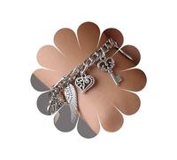 Sttiafay Bracelets à breloques en argent créatifs Bracelet à maillons personnalisés Bijoux pour femmes et adolescentes