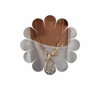 Sttiafay Collier dinosaure en or Collier pendentif squelette T-Rex exagéré Collier en Y à longue chaîne pour femme et ados