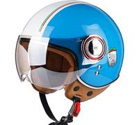 STTTBD Casque Ouvert · Casques Demi-Visage pour Moto, Scooter, Homme et Femme, Casque Jet, Pilote, Moteur, rétro, Chopper, Cruiser, cyclomoteur Vintage · Homologué Dot/ECE D,XL=59-60cm