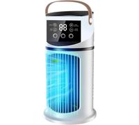 STTTBD Mini Climatiseur Silencieux 4 en 1, Climatiseur Portable avec 9 Vitesses, 3 Modes Brumisation, sans Tuyau D'évacuation, Mini Rafraîchisseur Dair pour Maison/Le Bureau B