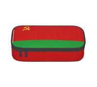 sttung Drapeau de Biélorussie Imprimer Sourcil Crayon Cosmétique Sac de Rangement avec Multiples Compartiments pour Voyage, Noir , Taille unique