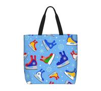 sttung Hockey Elements Creative Print Grand sac fourre-tout de plage pour femme - Sac à main réutilisable pour le shopping, les voyages, la gym, les sorties décontractées