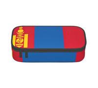sttung Mongolian Flag Print Eyebrow Pencil Cosmetic Storage Bag with Multiple Compartments for Travel, Noir , Taille unique