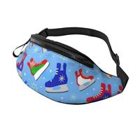 sttung Sac banane tout-en-un avec impression créative d'éléments de hockey pour les amateurs de randonnée, de voyage et de course à pied, Noir , Taille unique