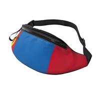 sttung Sac banane tout-en-un avec imprimé drapeau mongol pour les amateurs de randonnée, de voyage et de course à pied, Noir , Taille unique