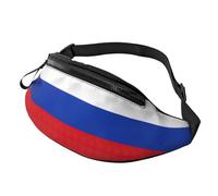 sttung Sac banane tout-en-un avec imprimé drapeau russe pour les amateurs de randonnée, de voyage et de course à pied, Noir , Taille unique