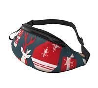 sttung Sac banane tout-en-un avec imprimé Merry Christmas pour les amateurs de randonnée, de voyage et de course à pied, Noir , Taille unique