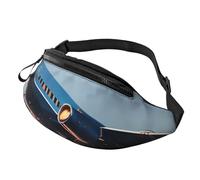 sttung Sac banane tout-en-un imprimé avion volant pour les amateurs de randonnée, de voyage et de course à pied, Noir , Taille unique