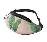 sttung Sac banane tout-en-un imprimé cactus pour les amateurs de randonnée, de voyage et de course à pied, Noir , Taille unique