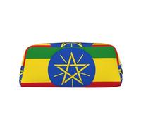 sttung Sac de rangement de maquillage avec imprimé drapeau de l'Éthiopie - Multifonctionnel - Portable - Sac de rangement de voyage, Argenté., Taille unique