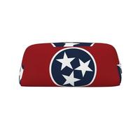 sttung Tennessee State Flag Print Sac de rangement de maquillage élégant Sac de rangement portable multifonctionnel, Argenté., Taille unique