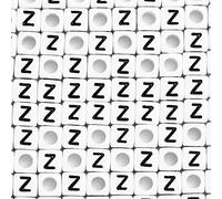 STU-500FZM-Z Lot de 500 perles cubiques en acrylique blanc avec lettre de l'alphabet B pour la fabrication de bracelets, colliers, bijoux - 6 x 6 mm